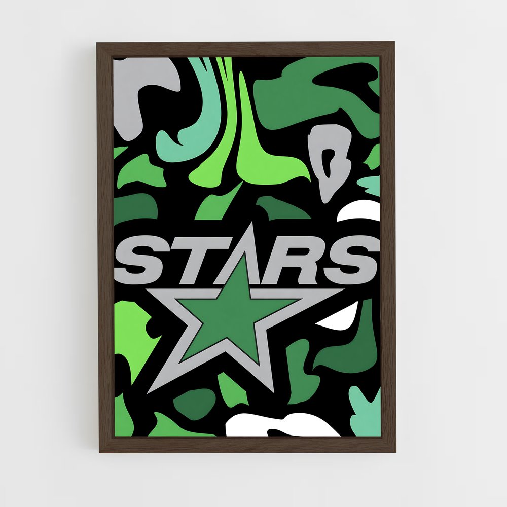 Poster Camouflage Stars – affiche Hockey sur glace (vue 5)